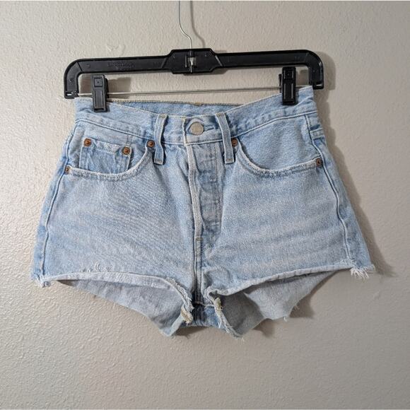 Levi's Pants - Levi's 501 Light Blue Jean Shorts High Waisted